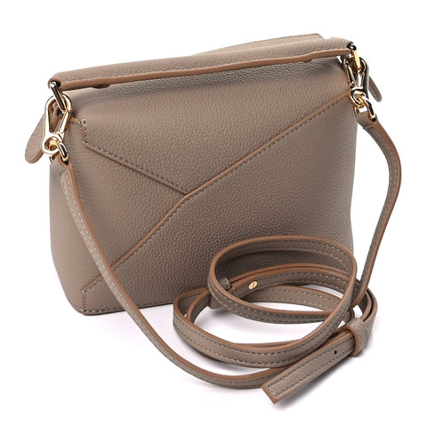 Calfskin Mini Puzzle Bag Sand