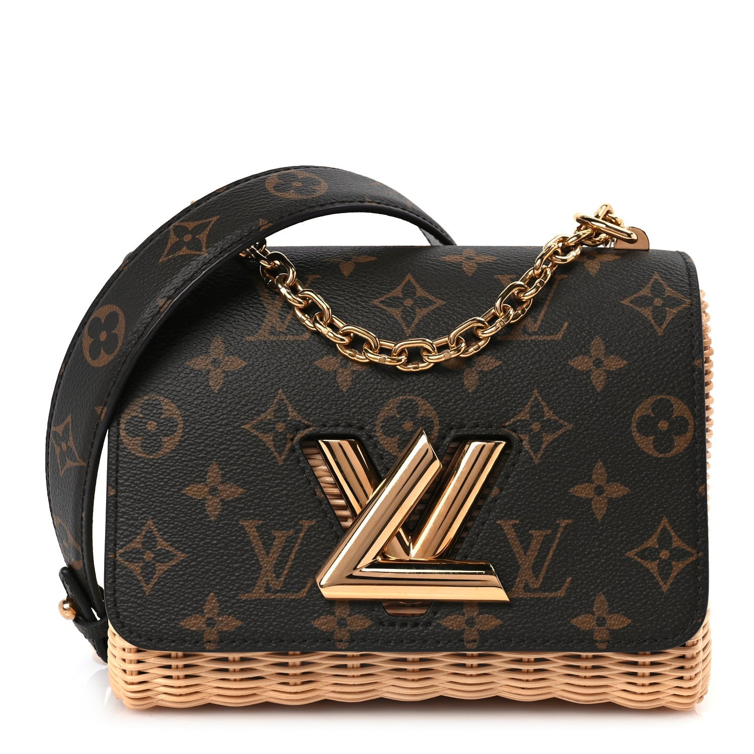 Louis Vuitton Monogram Wicker Twist Shoulder Bag PM 1930733