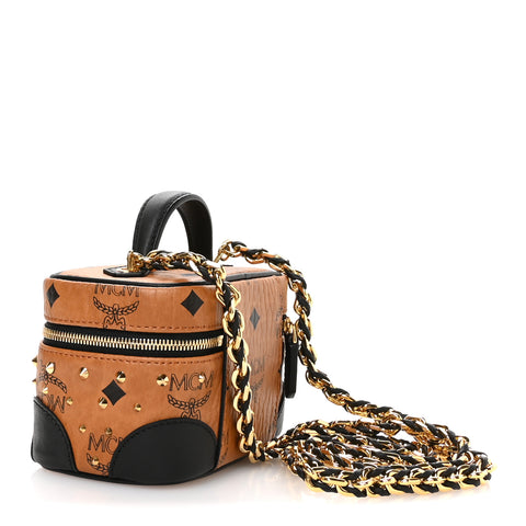 Visetos Rockstar Stud X-Mini Vanity Case Cognac