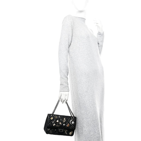 Aged Calfskin Lucky Charms 2.55 Reissue 225 Flap Black