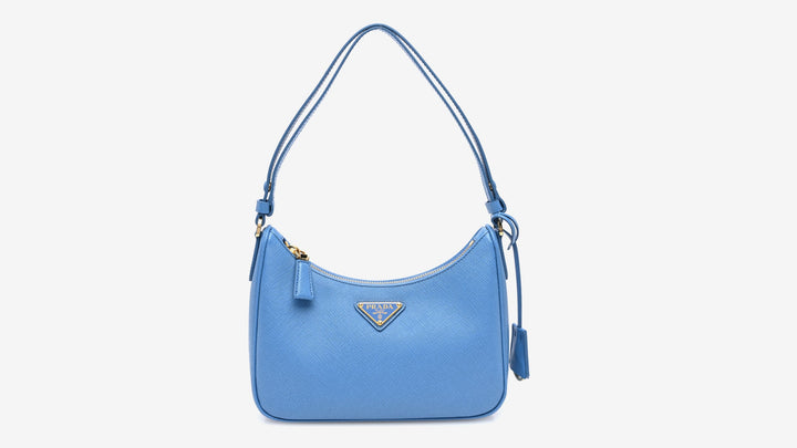 Blue Prada Re-Edition Mini Bag