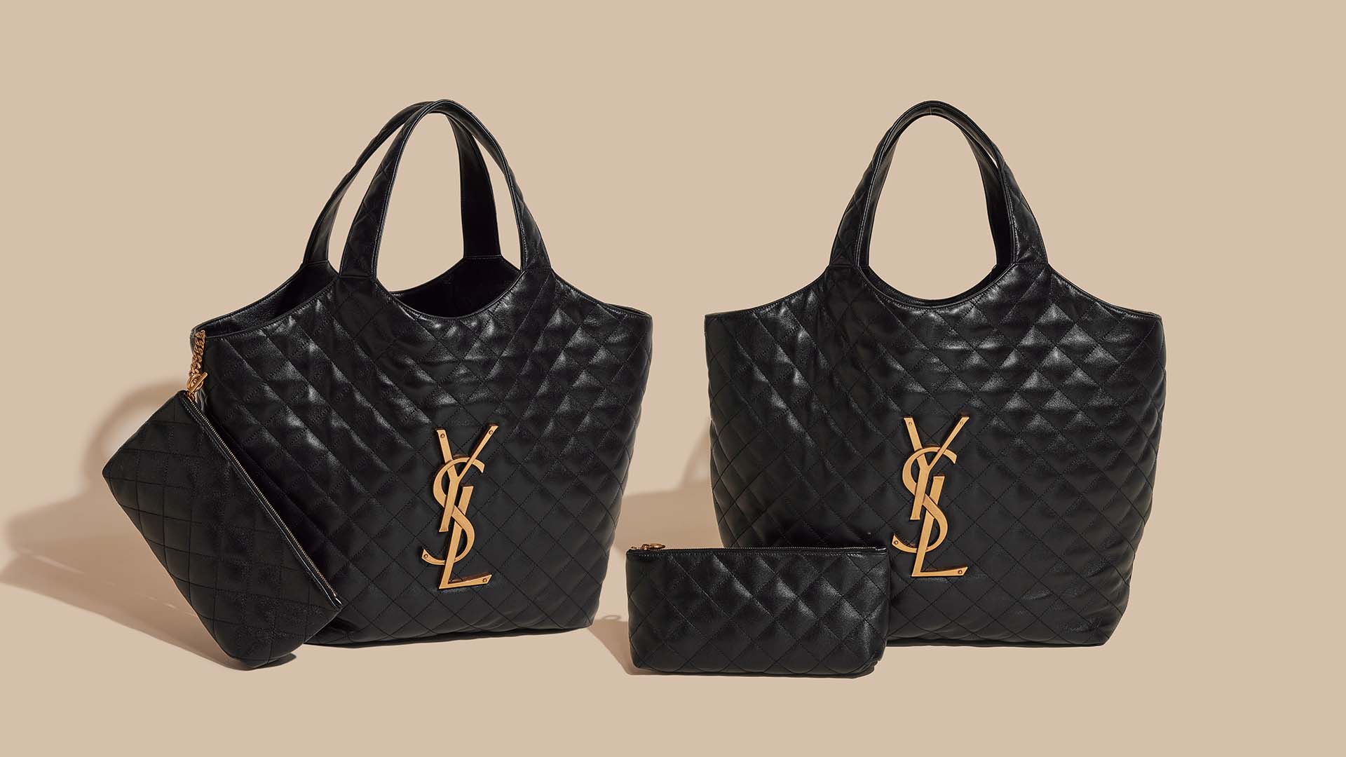 studio image of Saint Laurent Icare Maxi Shopping Tote FASHIONPHILE