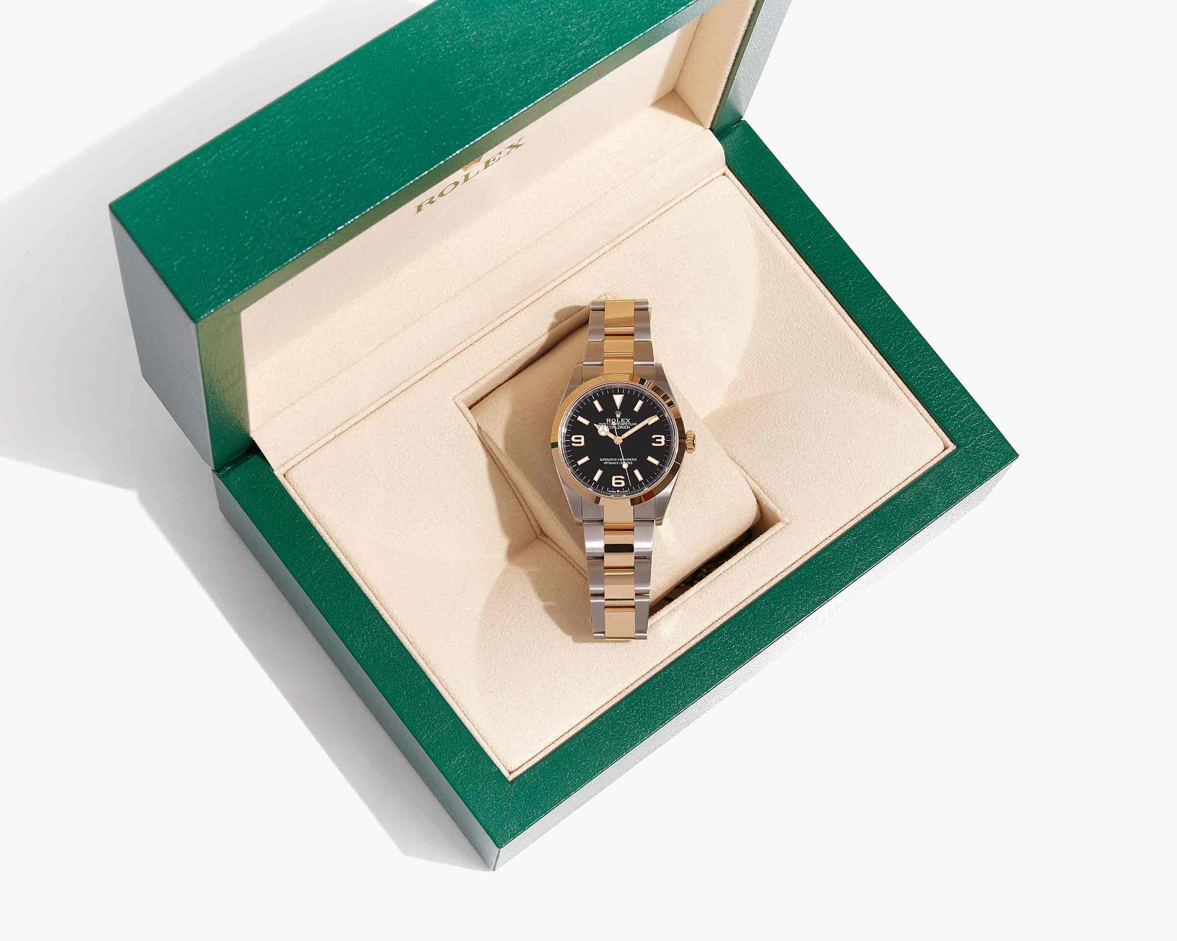 product image of rolex watch in box at FASHIONPHILE
