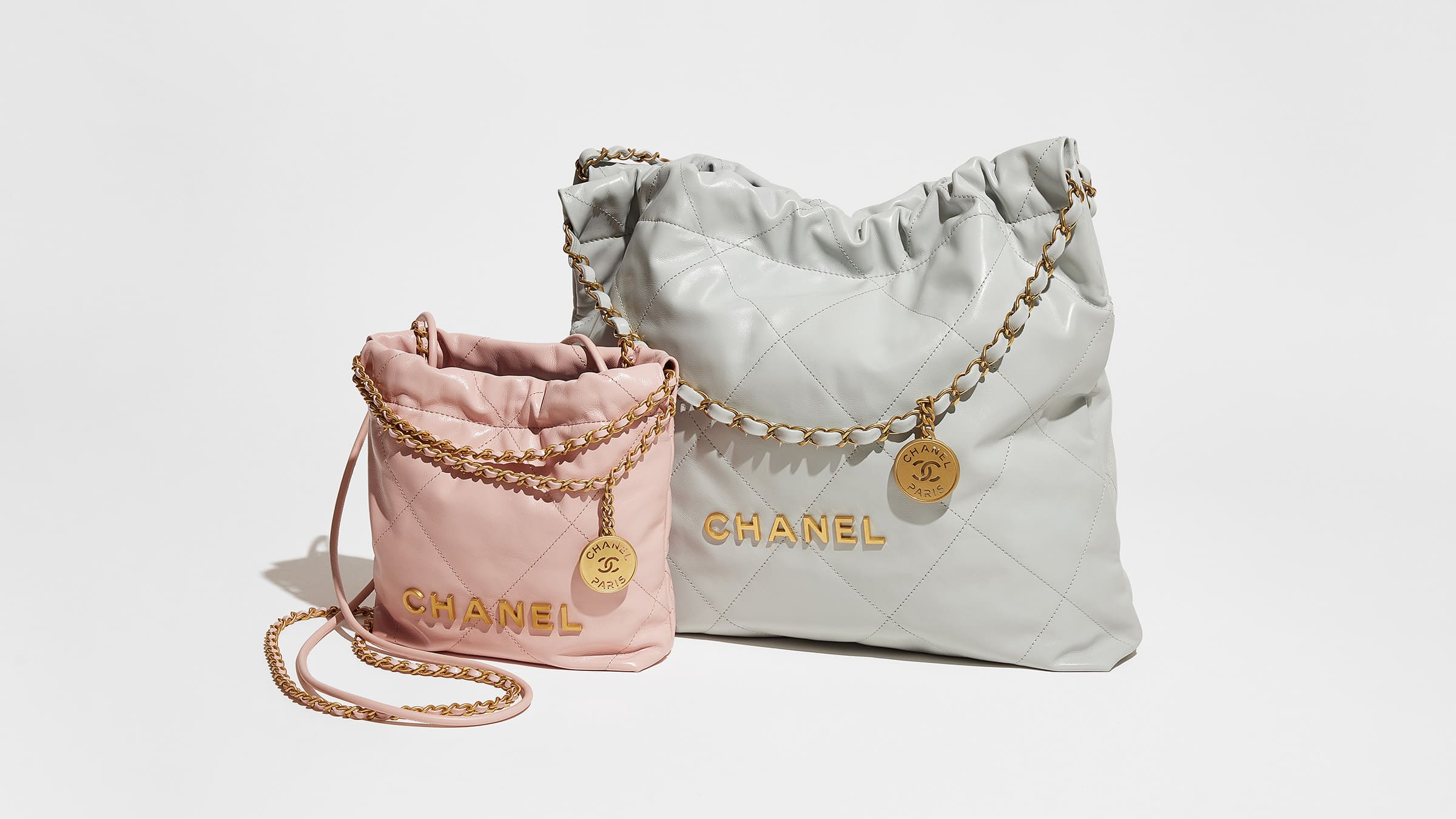 comparing chanel 22 bag sizes by FASHIONPHILE