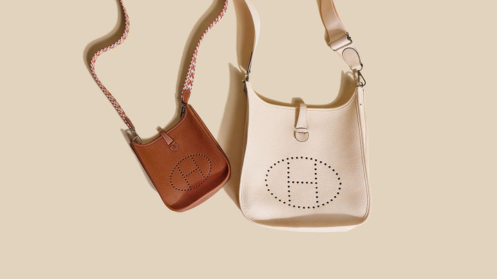 laydown of hermes evelyne bags FASHIONPHILE