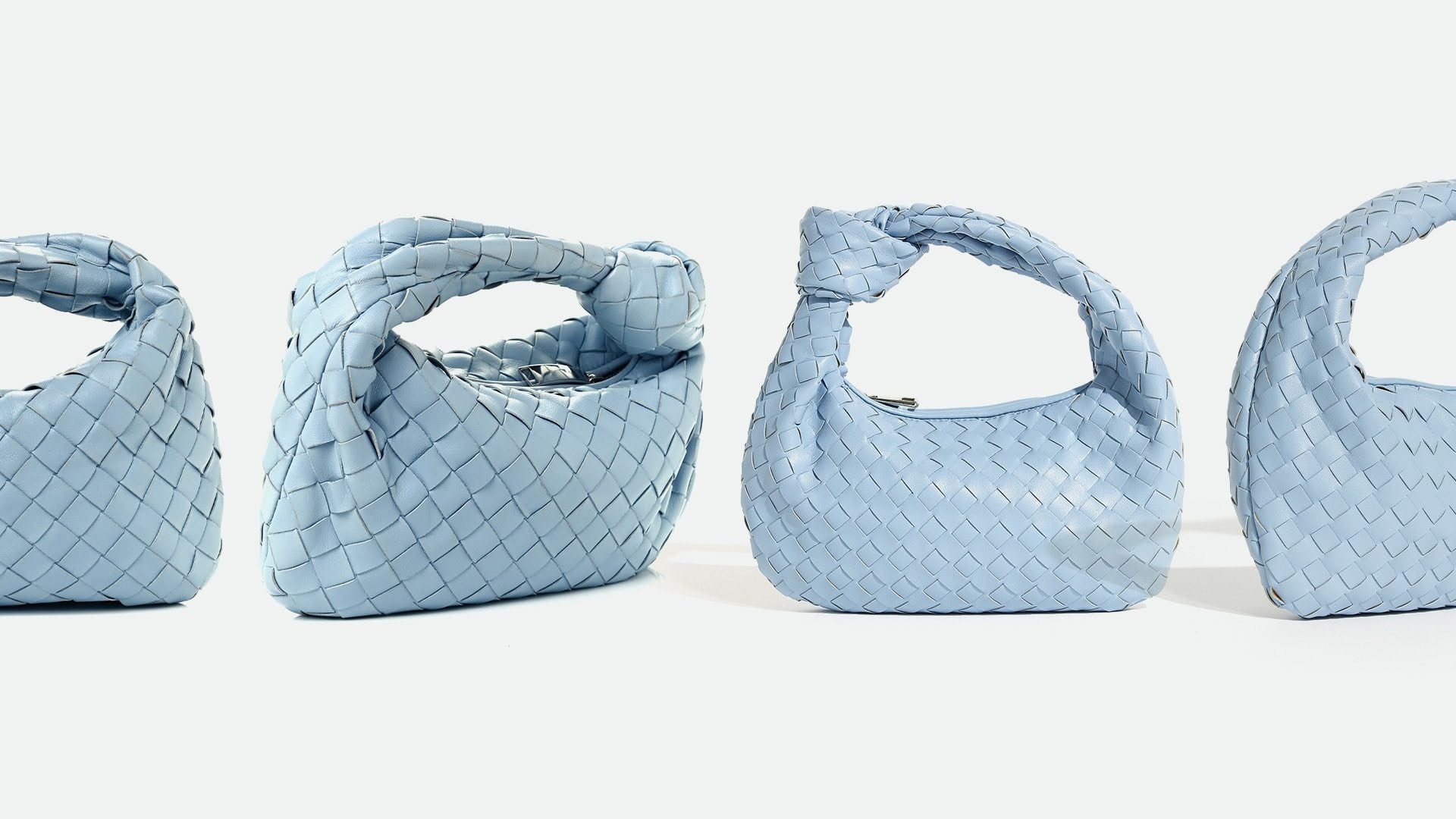 studio image of authentic vs fake bottega veneta mini jodie bag FASHIONPHILE