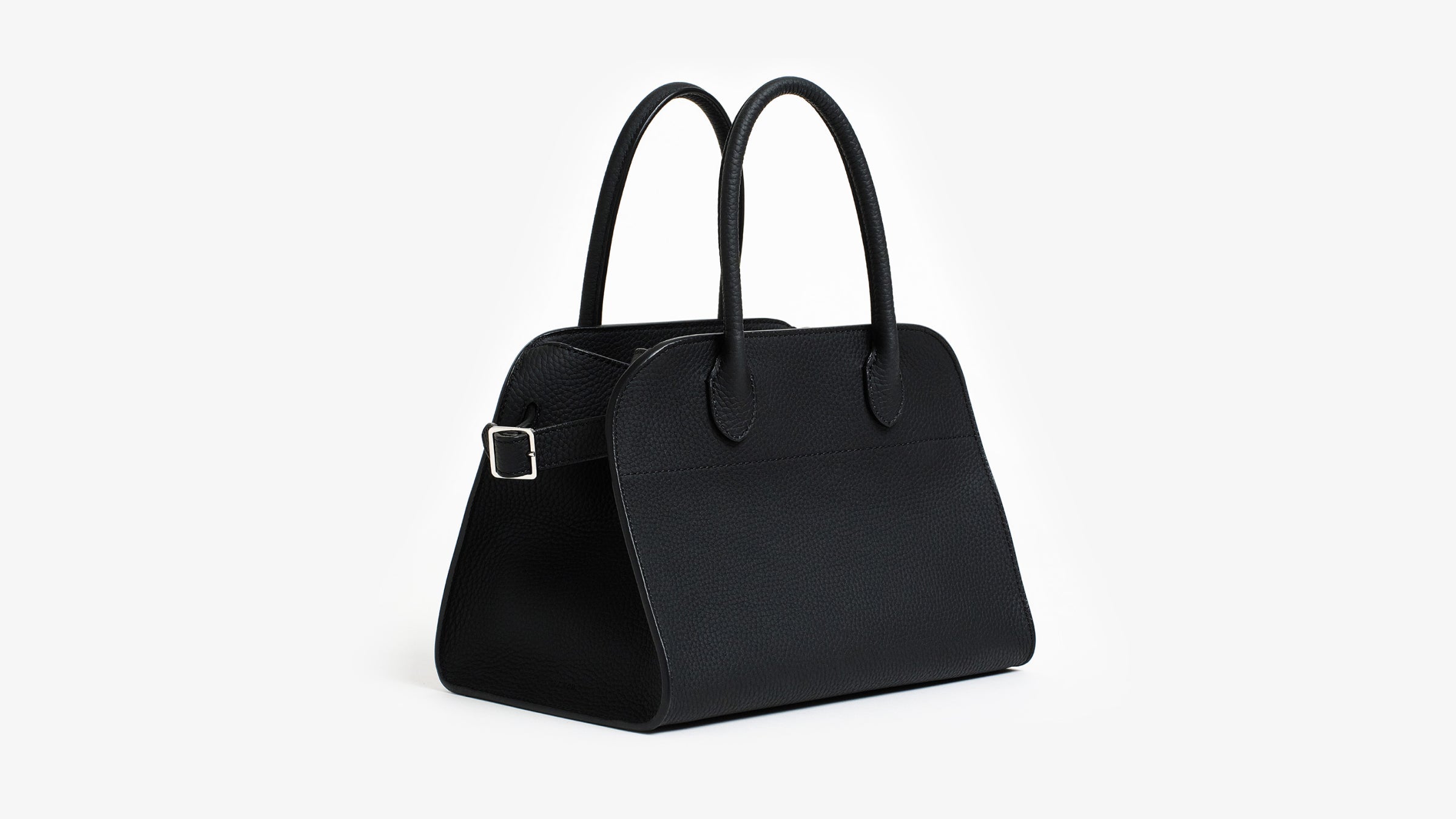 Image of The Row's Margaux in black against a white background
