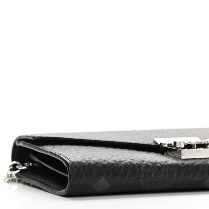 MCM Visetos Large Patricia Wallet On Chain Black 8 of 9