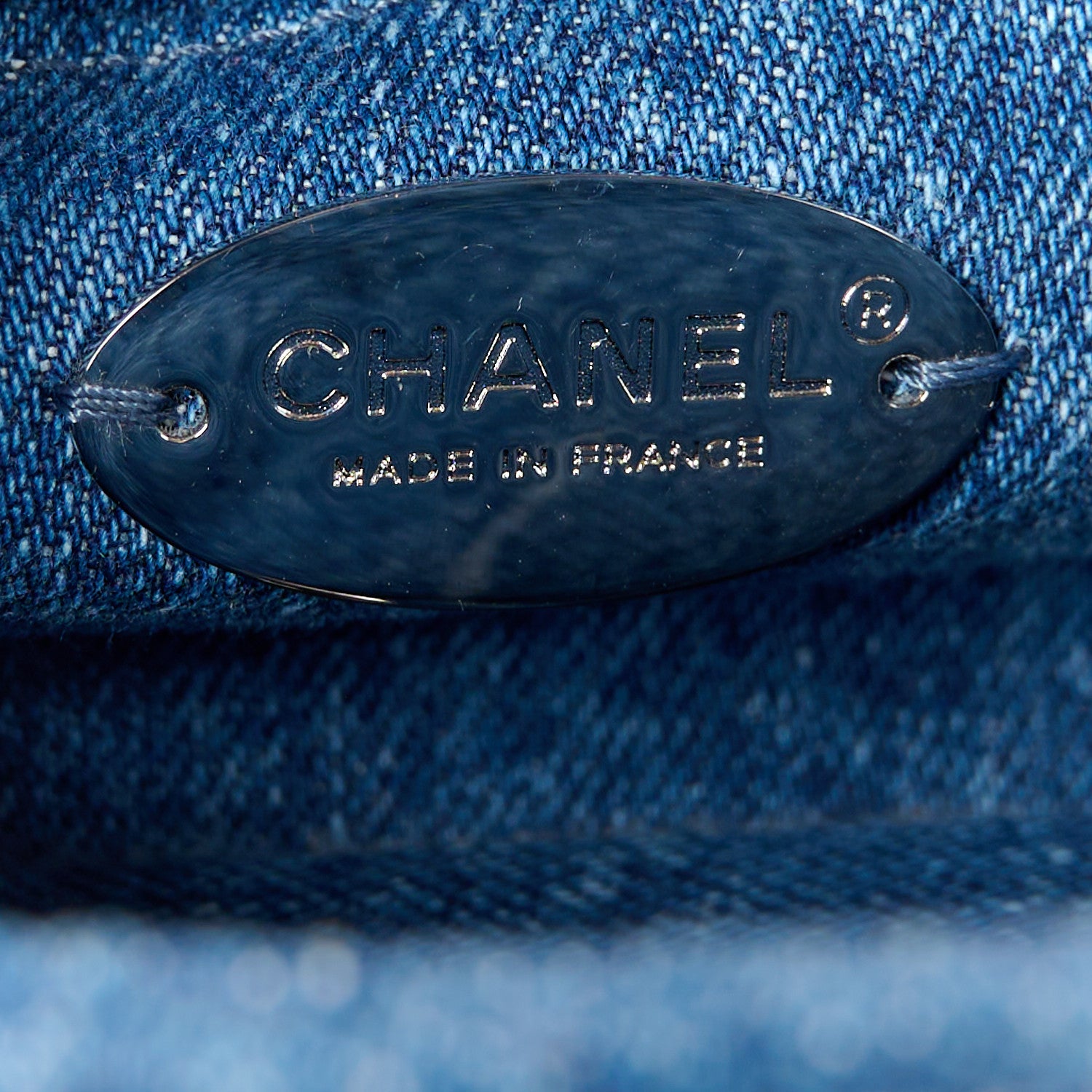 Chanel Denim CC Quilted Mini Square Flap Blue 7 of 11