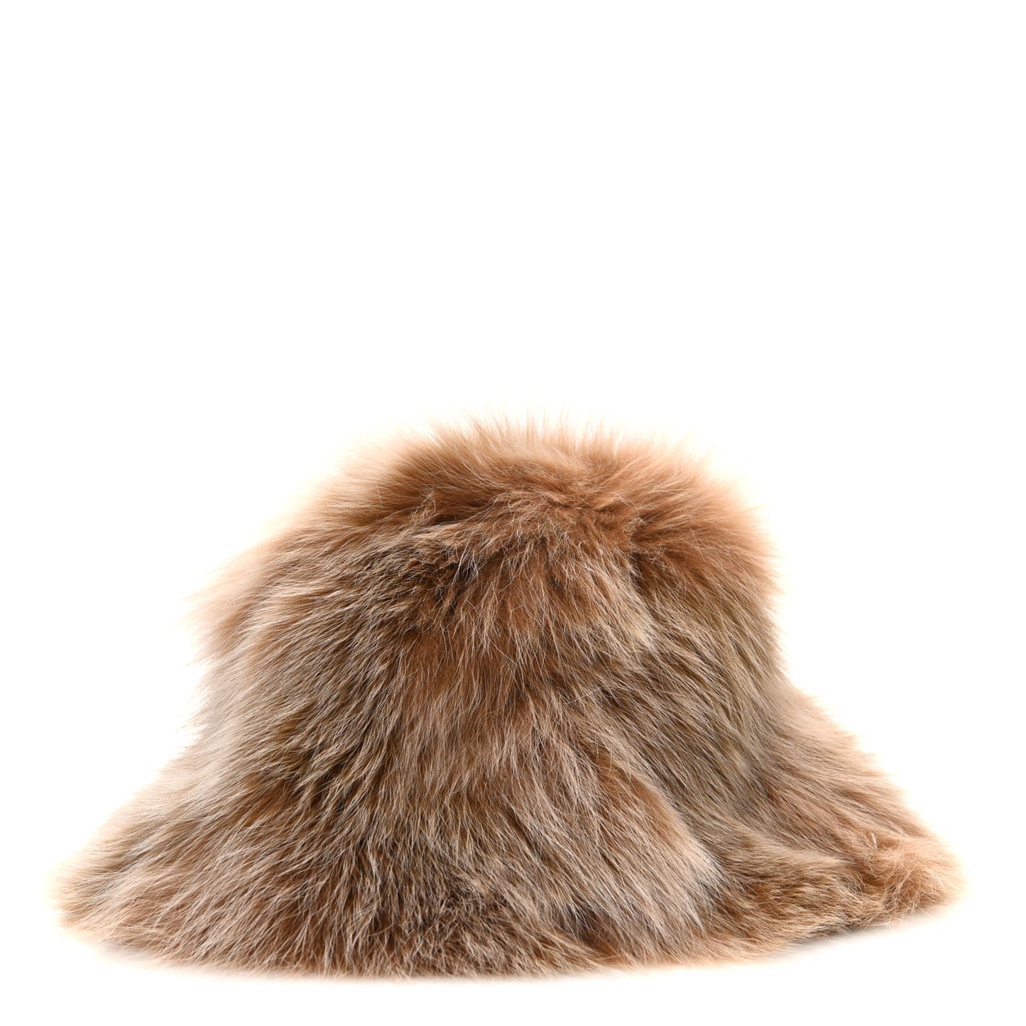 Fox Fur Bucket Hat M Camel