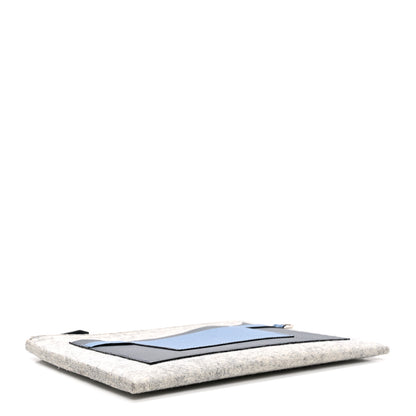 Hermes Felt Epsom Colorblock Toodoo 29 Zip Pouch 4 of 7