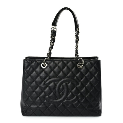 Chanel Caviar Quilted Grand Shopping Tote GST Black 1 of 9