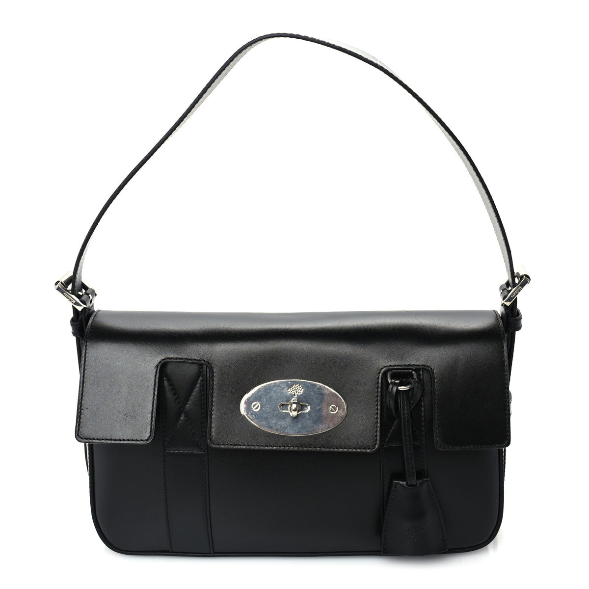 Shiny Smooth Calfskin East West Bayswater Black