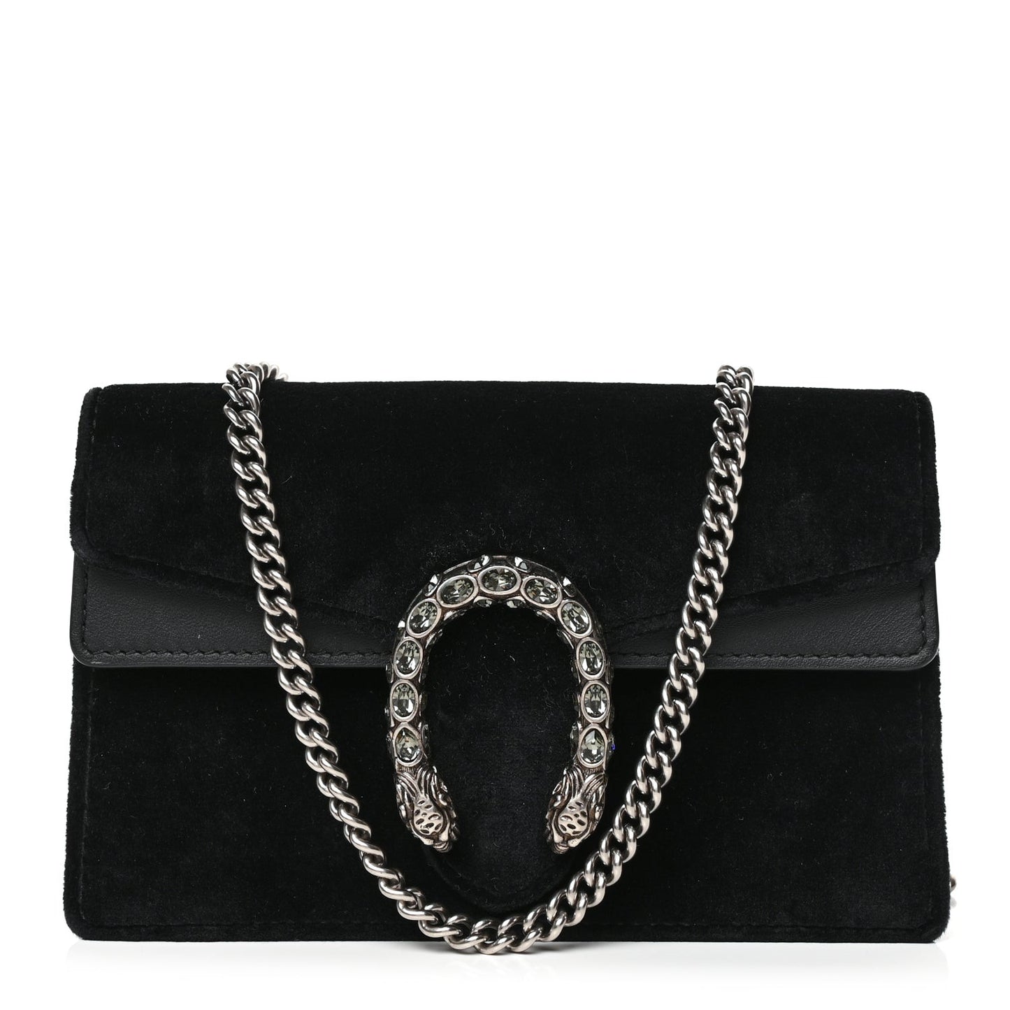 Velvet Super Mini Dionysus Shoulder Bag Black