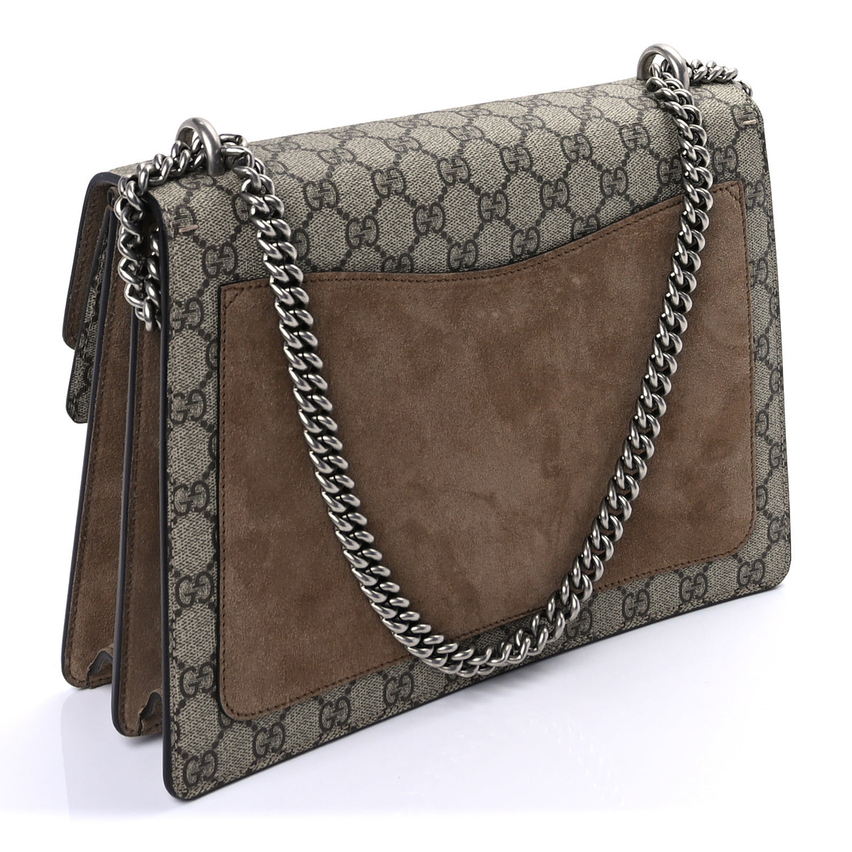 GG Supreme Monogram Medium Dionysus Shoulder Bag Taupe