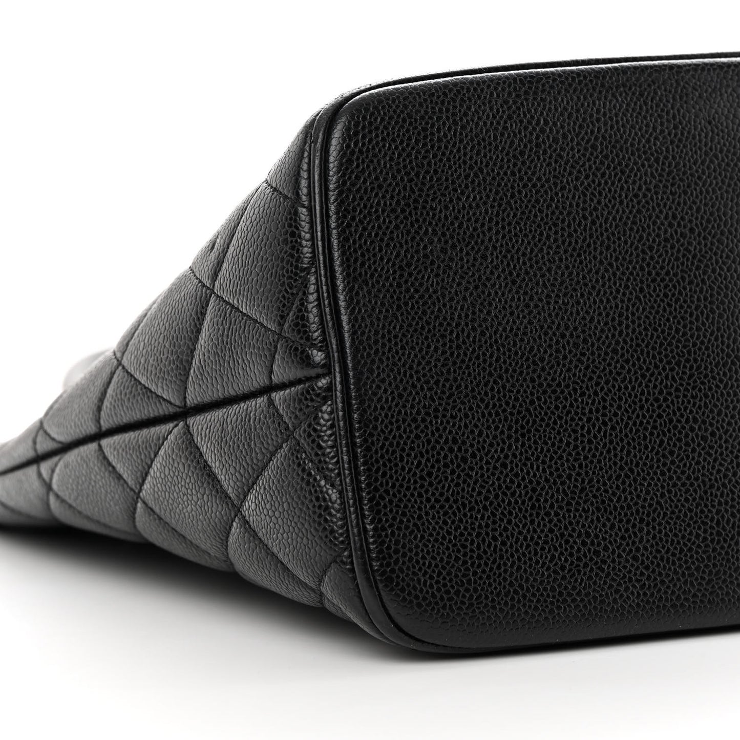 Caviar Quilted Medallion Tote Black