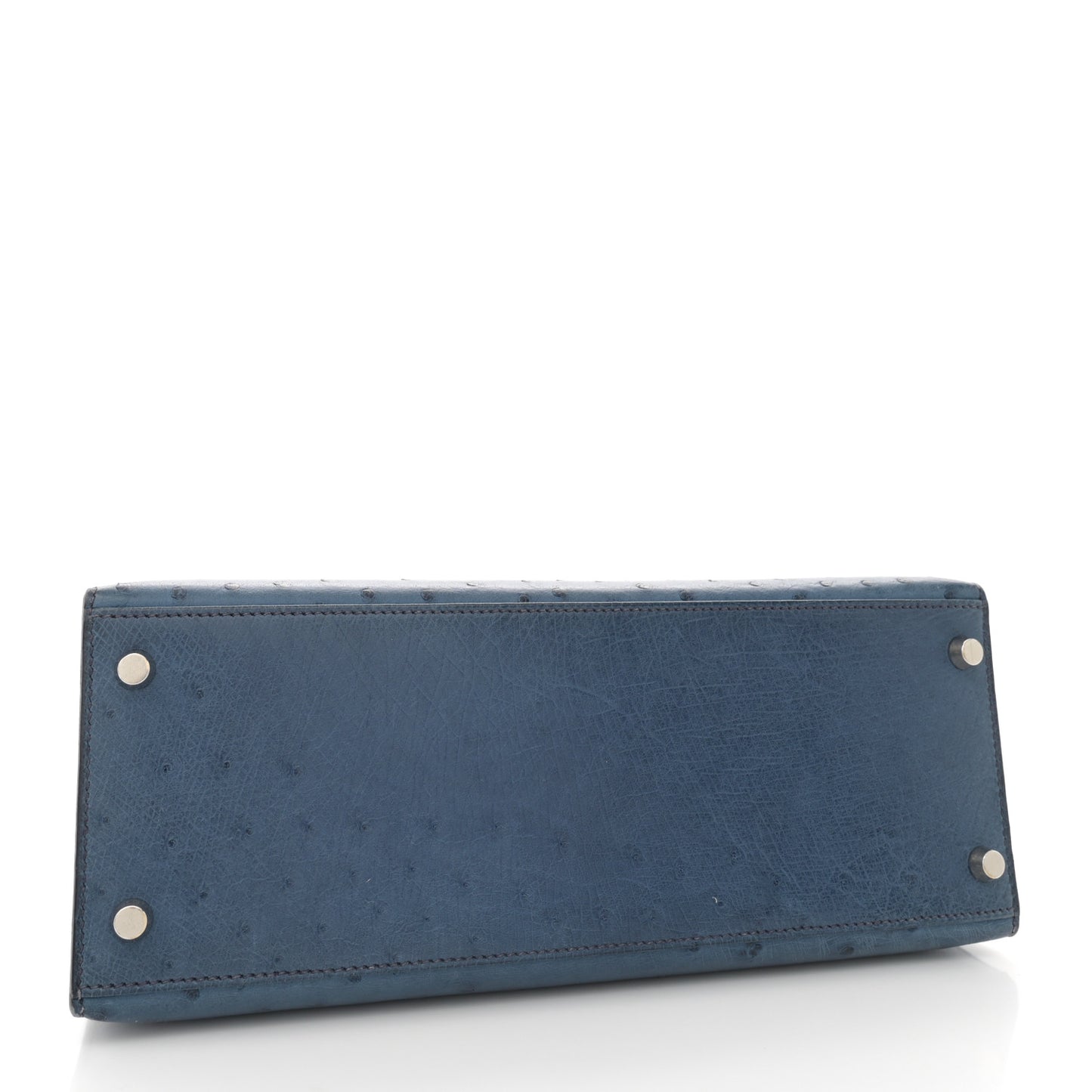 Ostrich Kelly Sellier 28 Bleu Roi