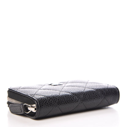 Chanel Caviar Quilted Zip Coin Purse Black 4 of 8