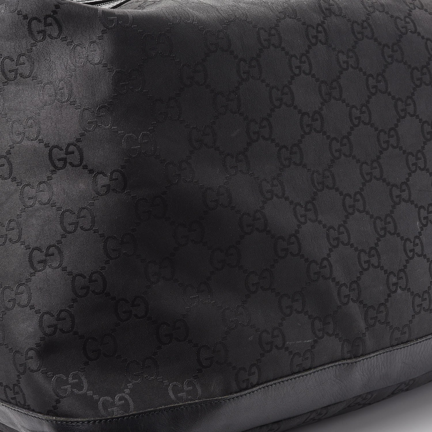 Gucci Nylon Monogram Travel Hobo Black 11 of 19