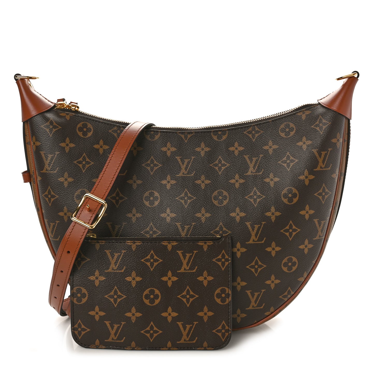 Reverse Monogram Loop Hobo
