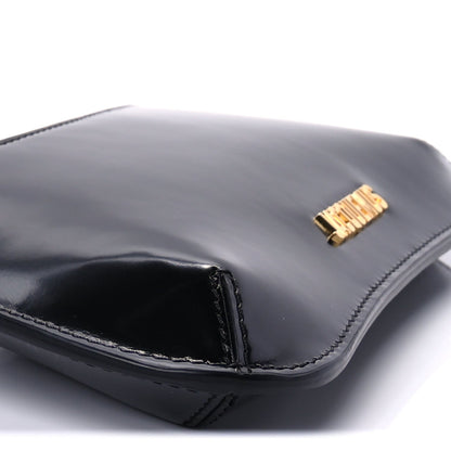 Jacquemus Glazed Calfskin The Small Bisou Chaine Shoulder Bag Black 8 of 8