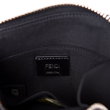 Fendi Vitello Faces Passport Holder Pouch Black Palladio Multicolor 6 of 8