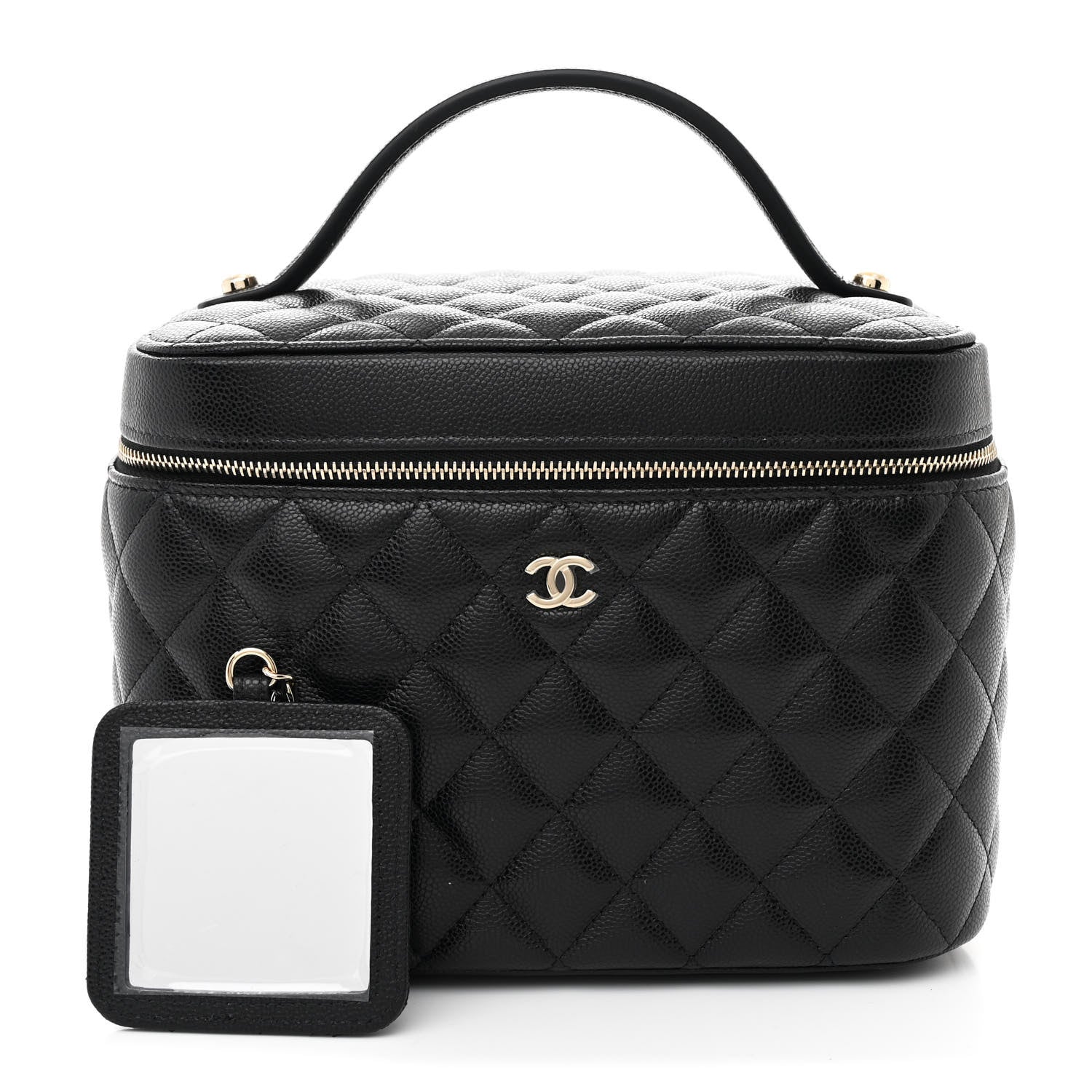 Chanel Caviar Quilted Large Vanity Pouch Black 3 of 8
