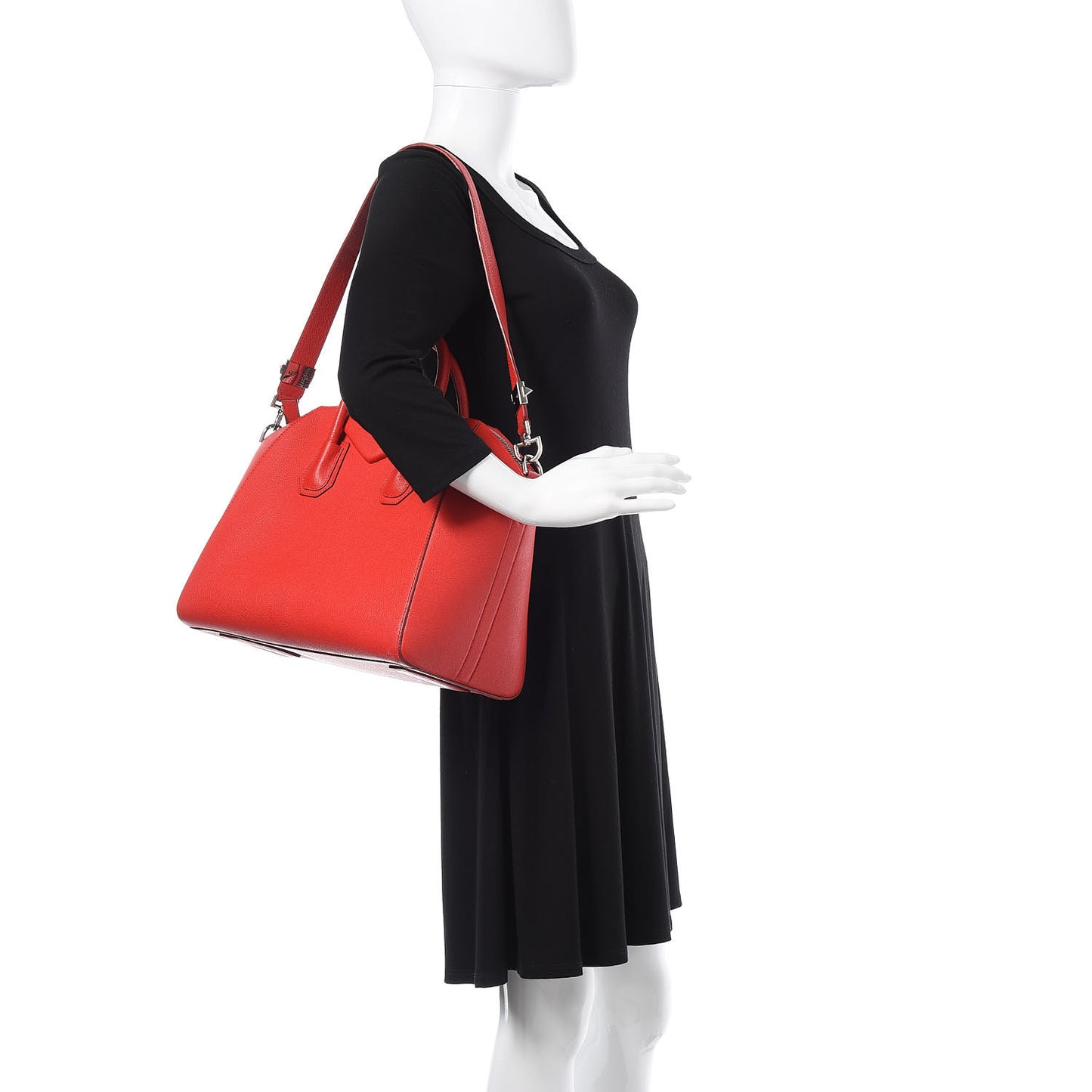 Sugar Goatskin Medium Antigona Red