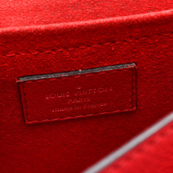 Louis Vuitton Soft Calfskin Mylockme Chain Bag BB Rubis 6 of 7