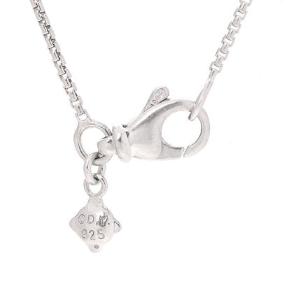 David Yurman Sterling Silver Diamond 7mm Infinity Pendant Necklace 5 of 5