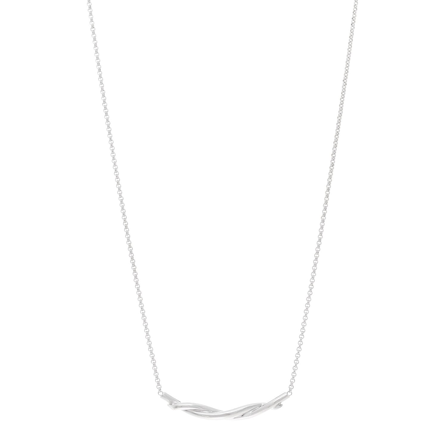 Cartier 18K White Gold Entrelaces Necklace 1 of 4