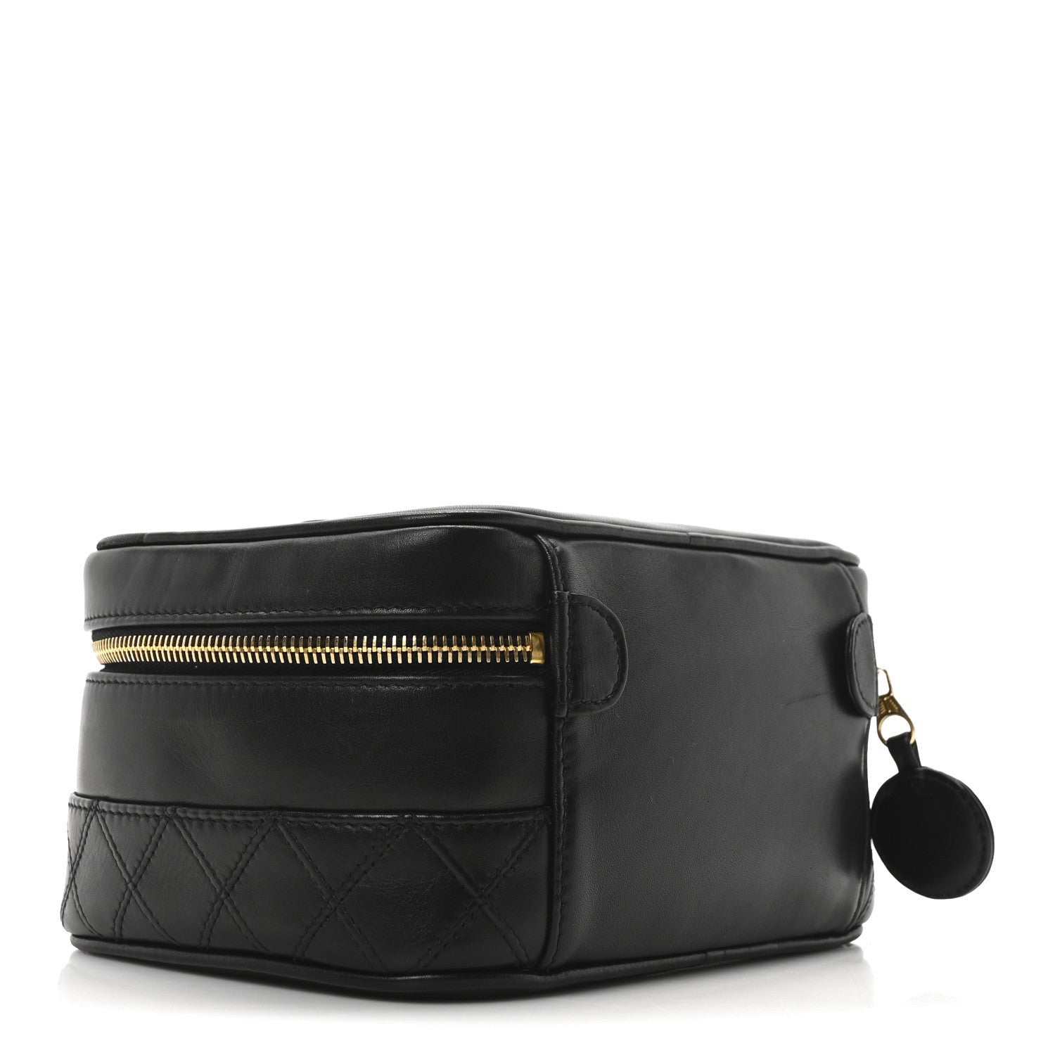 Chanel Lambskin Vanity Cosmetic Case Black 3 of 7