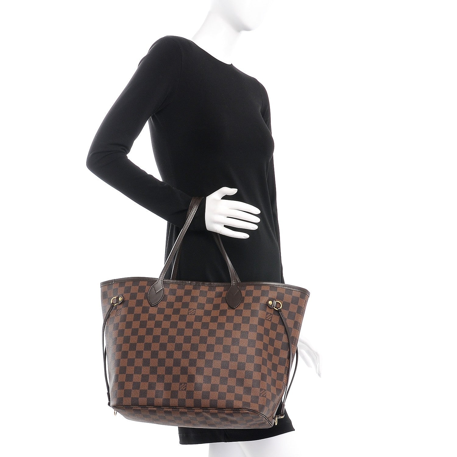 Louis Vuitton Damier Ebene Neverfull MM 2 of 7