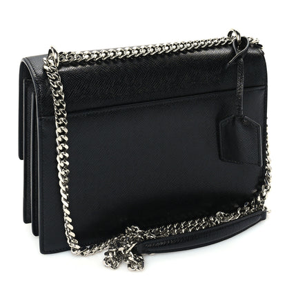 Saint Laurent Calfskin Medium Monogram Sunset Black 2 of 8