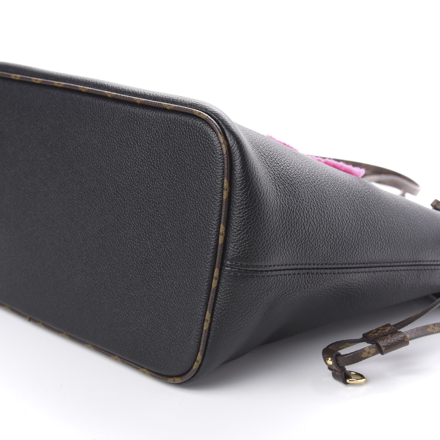 Louis Vuitton Calfskin Monogram Teddy Neverfull MM Black 9 of 10