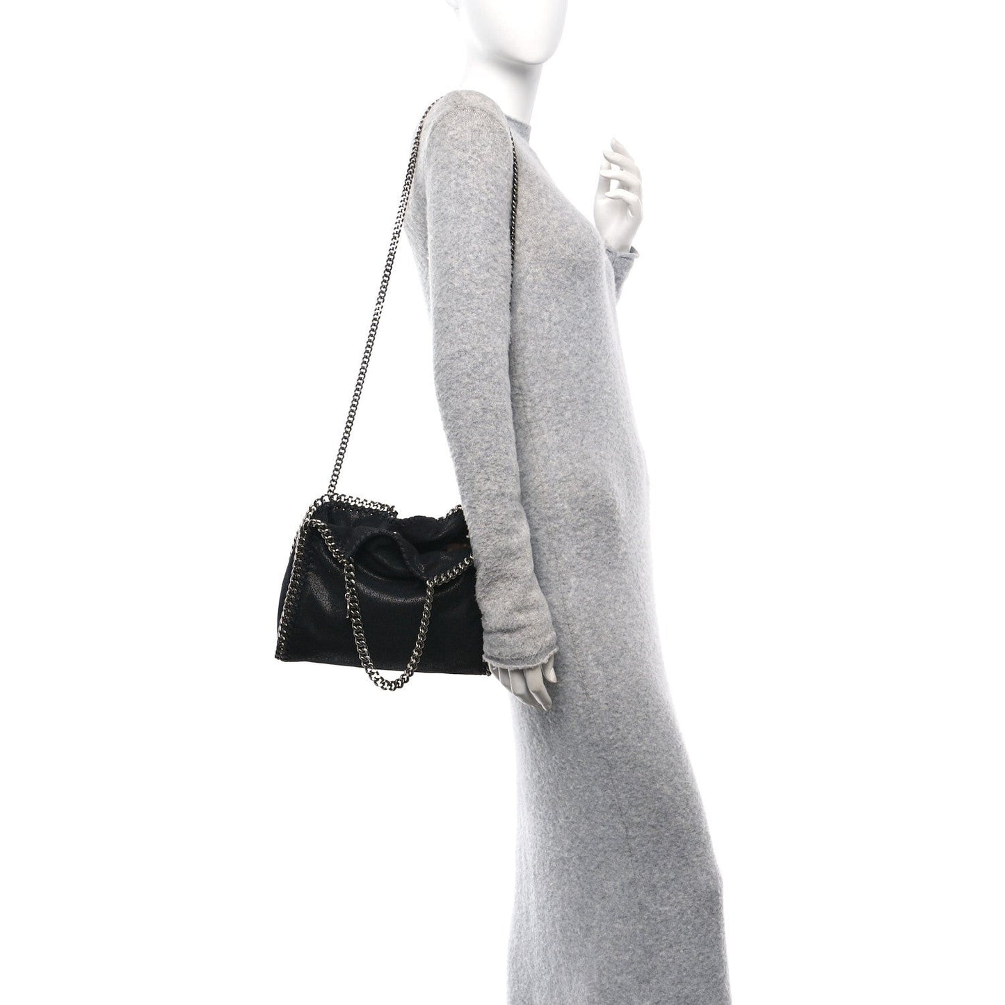 Shaggy Deer Mini Falabella Tote Black