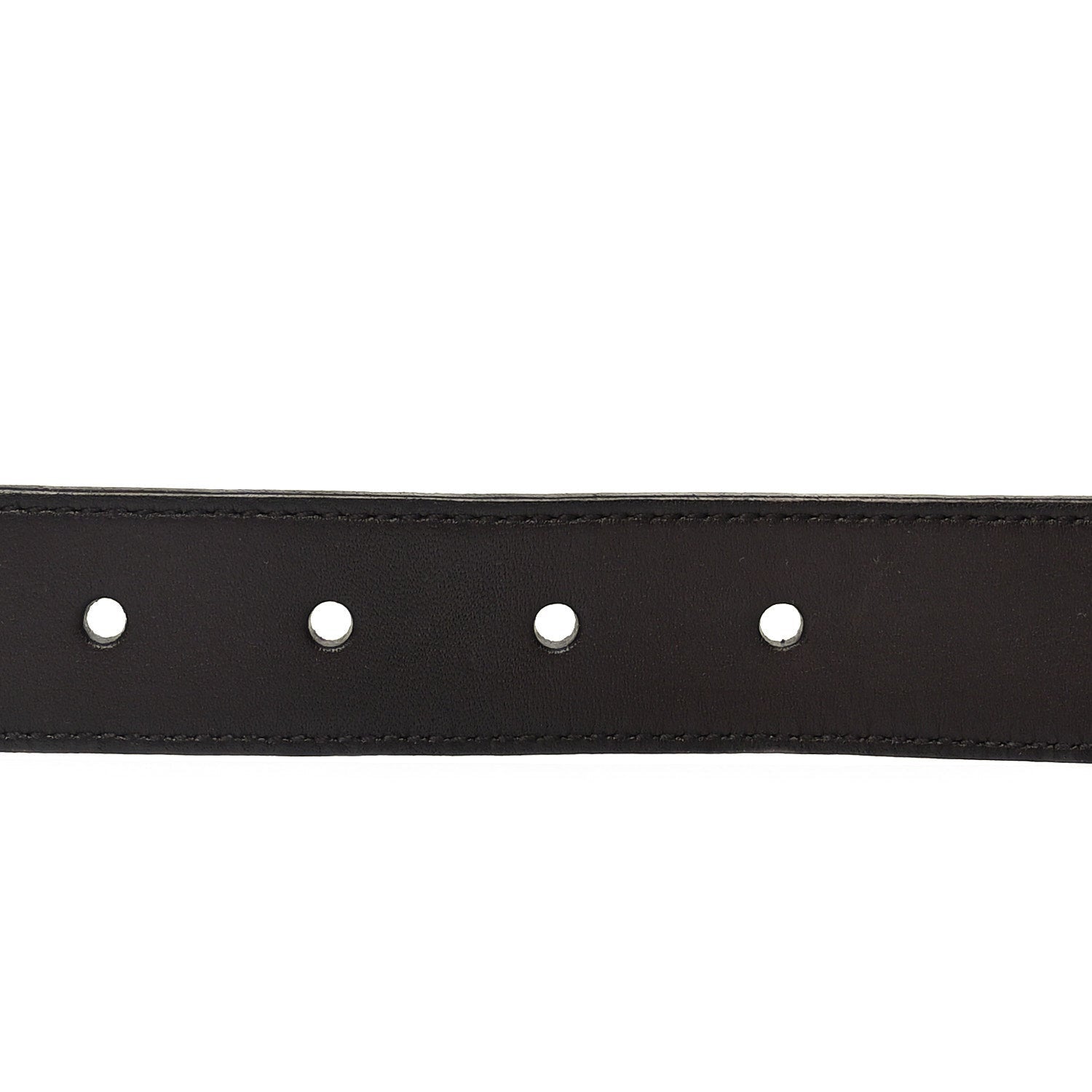 Saint Laurent Smooth Calfskin Monogram Cassandre Square Buckle Belt 105 42  Oak Brown 3 of 5