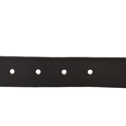Saint Laurent Smooth Calfskin Monogram Cassandre Square Buckle Belt 105 42  Oak Brown 3 of 5