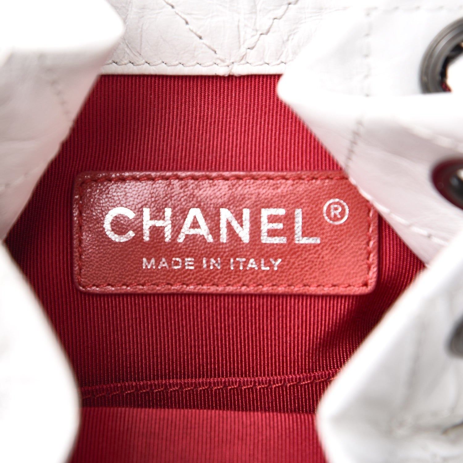 Chanel Aged Calfskin Quilted Small Gabrielle Backpack Black White 6 of 8