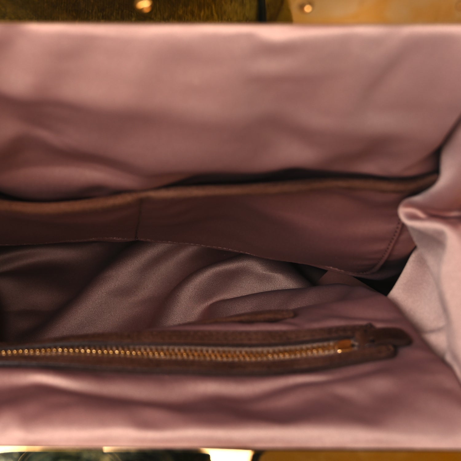 Miu Miu Camoscio Suede Kiss Lock Clutch Cacao 4 of 8