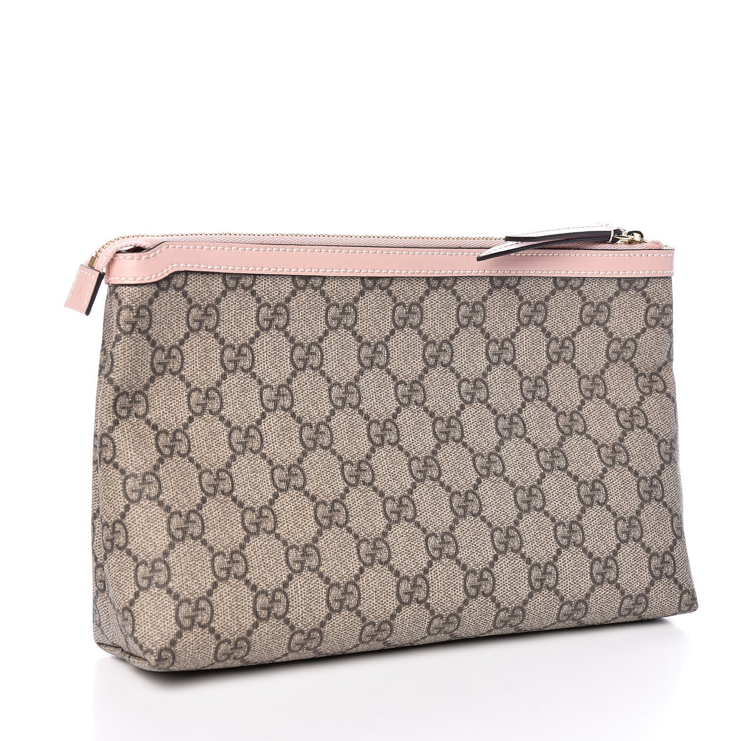 GG Supreme Monogram Soft Pouch Pink