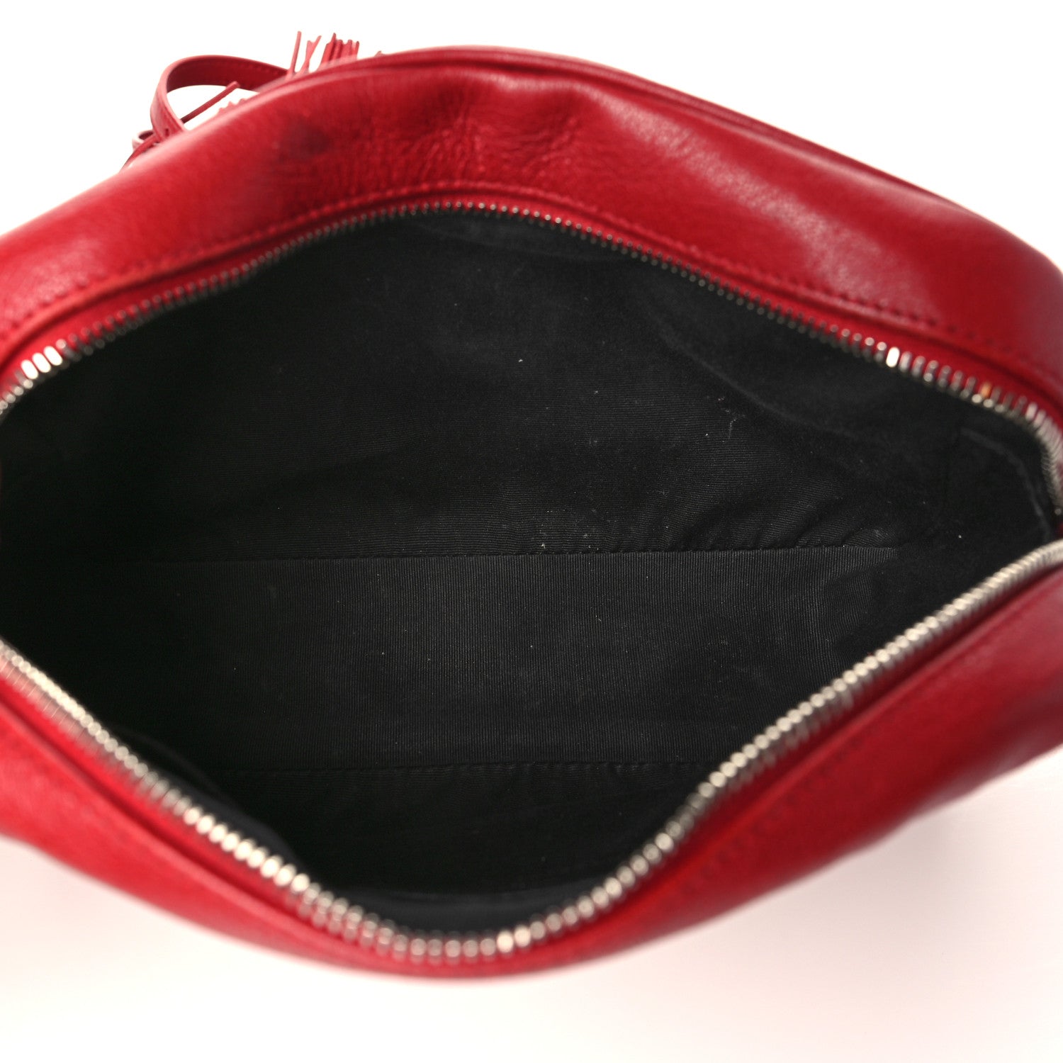 Saint Laurent Lambskin Monogram Lou Camera Bag Eros Red 5 of 11