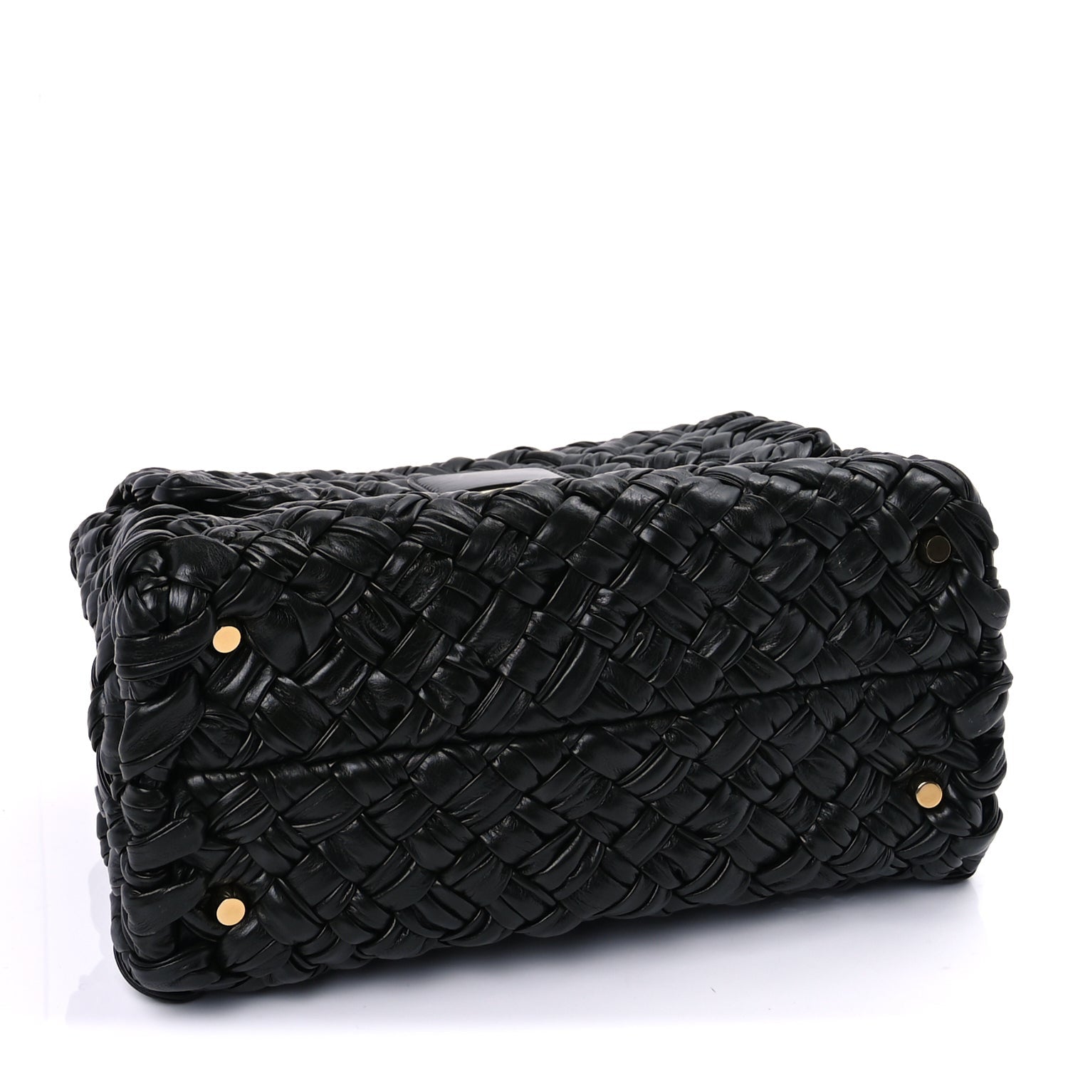 Bottega Veneta Calfskin Intreccio Desiree Shoulder Bag Dark Green 3 of 7
