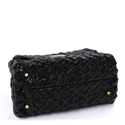 Bottega Veneta Calfskin Intreccio Desiree Shoulder Bag Dark Green 3 of 7