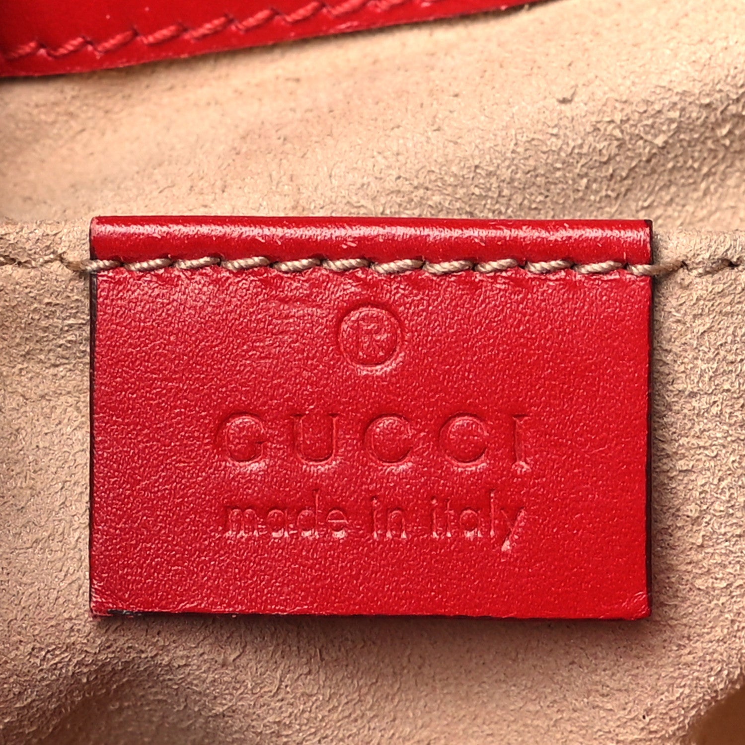 Gucci ssima Web Medium Padlock Messenger Shoulder Bag Hibiscus Red 6 of 7