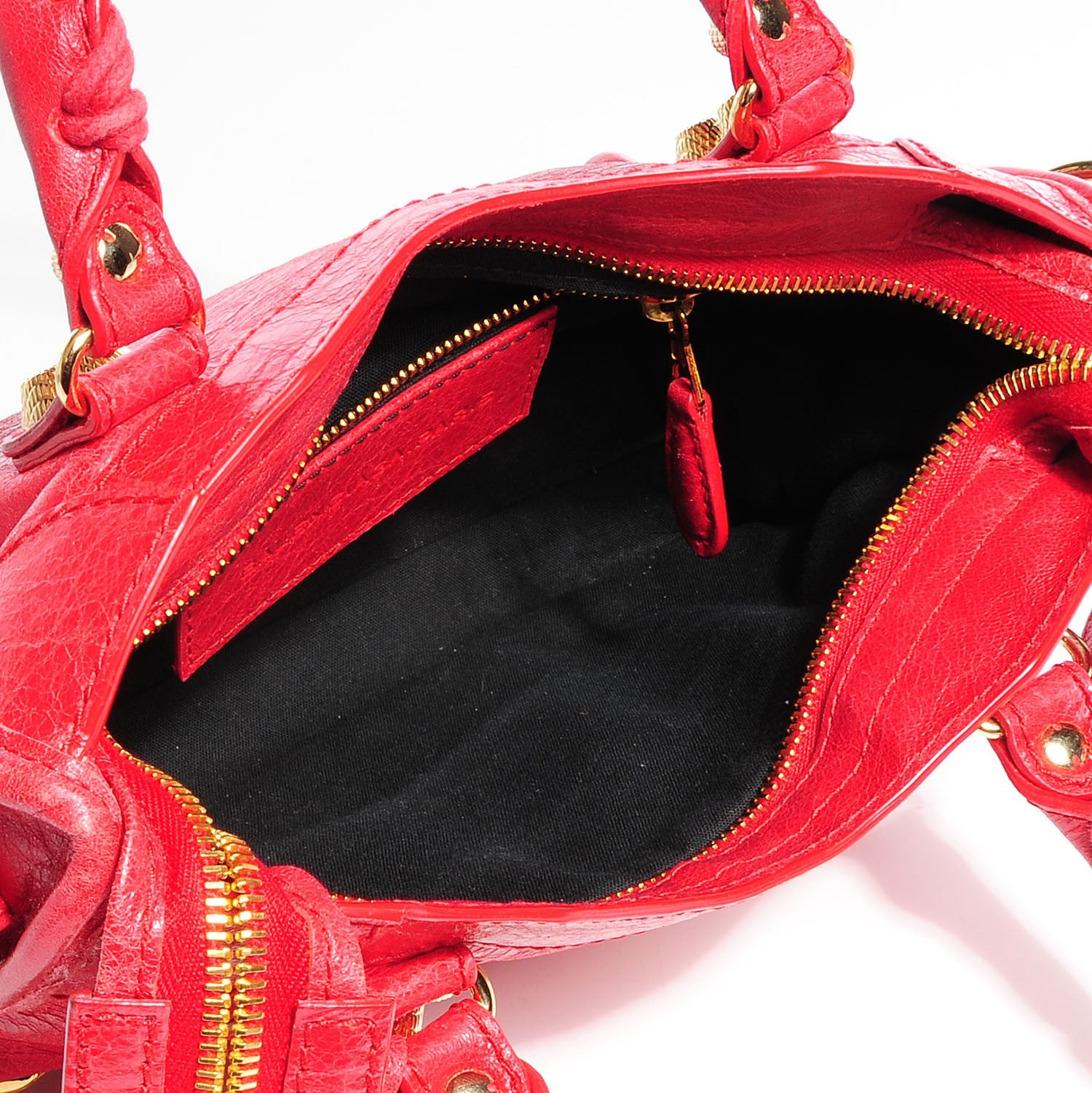 Balenciaga Agneau Giant 12 Gold Hardware Mini City Rouge Cardinal 5 of 14