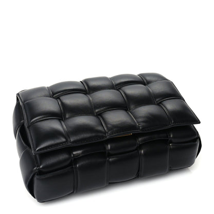 Bottega Veneta Lambskin Maxi Intreccio Padded Chain Cassette Crossbody Bag Black 3 of 8