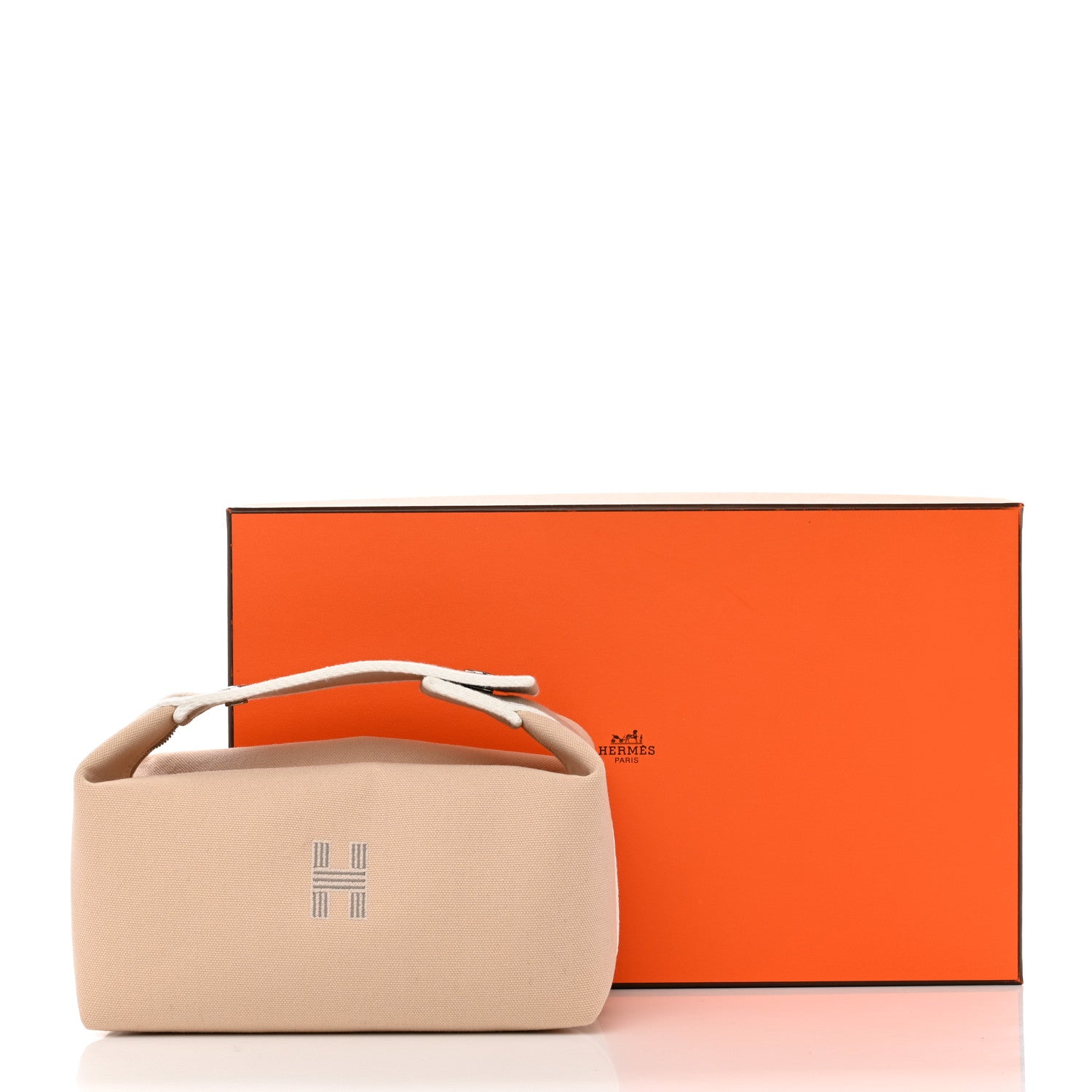 Hermes Canvas Small Bride-A-Brac Pouch Natural 10 of 10