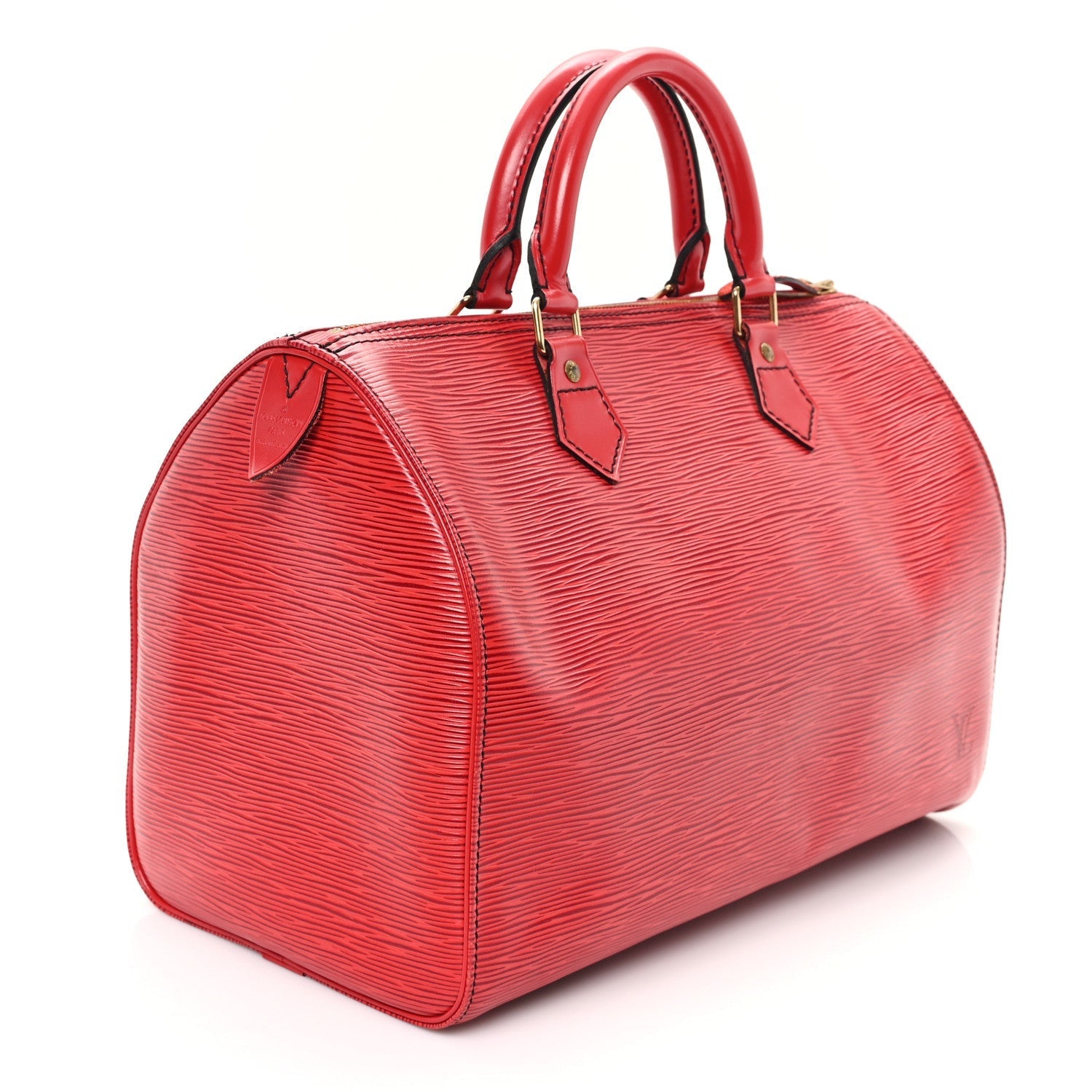 Louis Vuitton Epi Speedy 30 Castillan Red 3 of 7