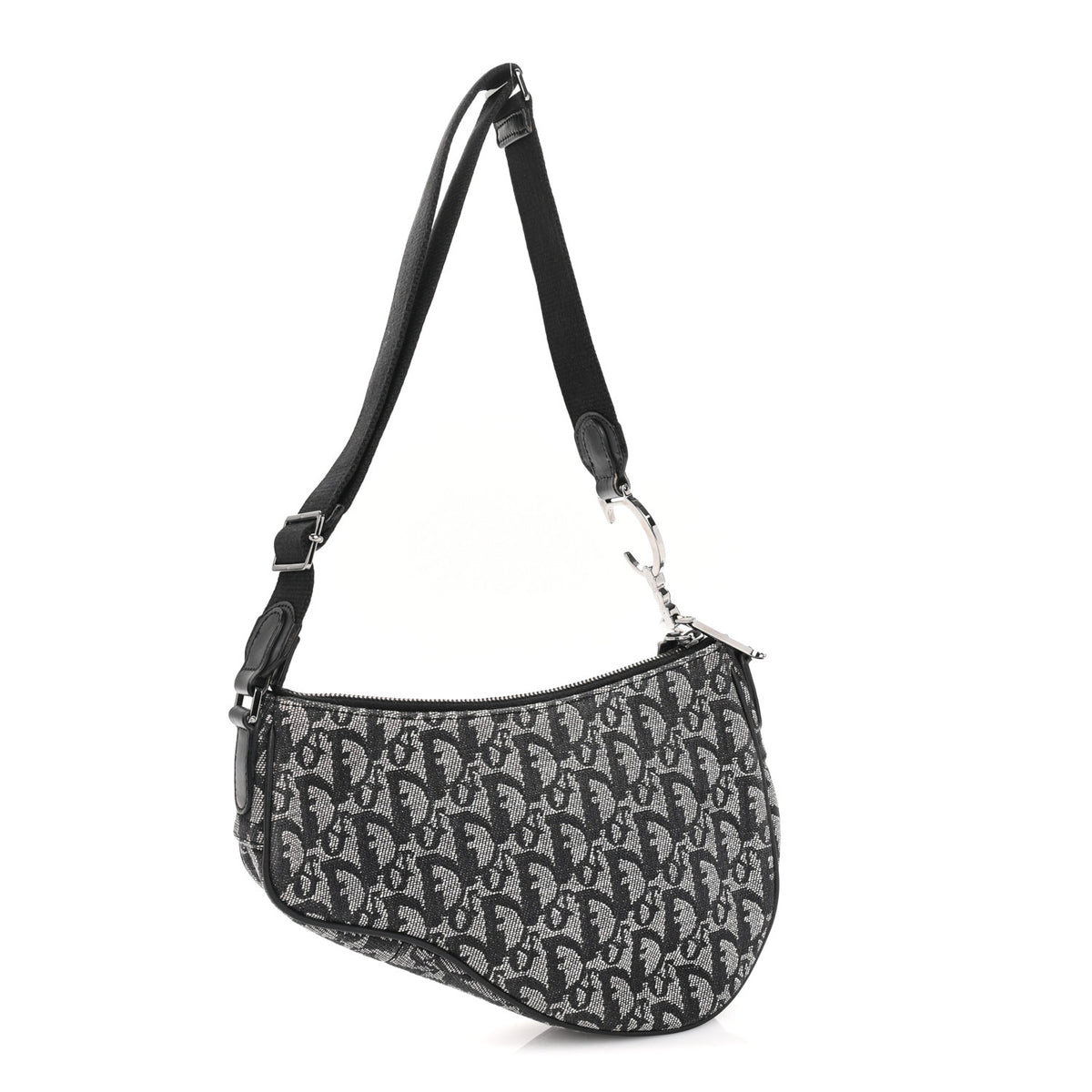 Monogram Saddle Bag Black